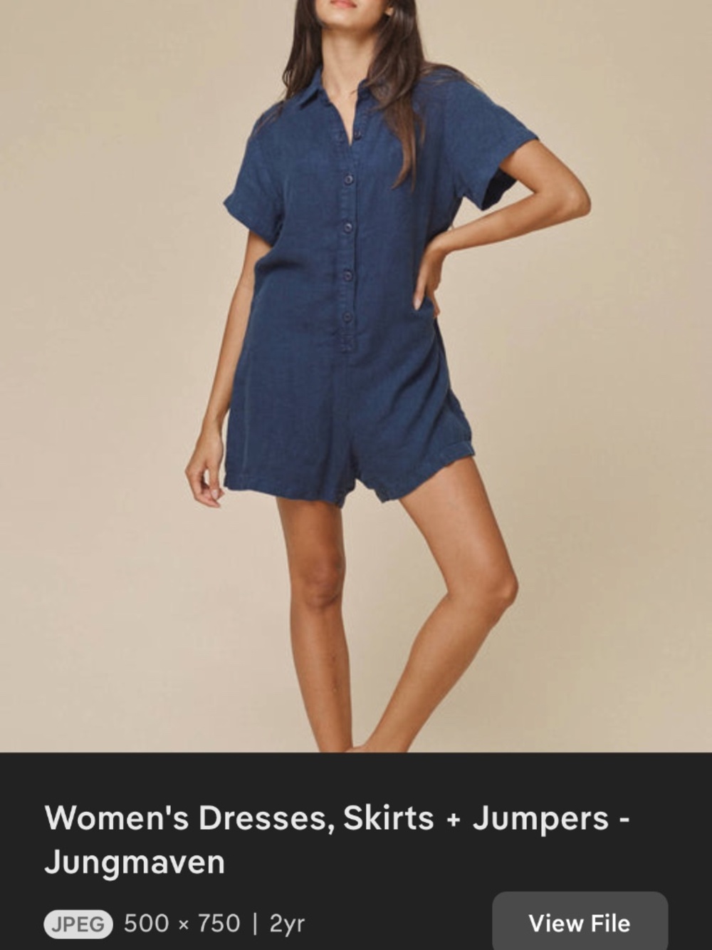 Jungmaven shorts jumpsuit - Picture 2 of 2
